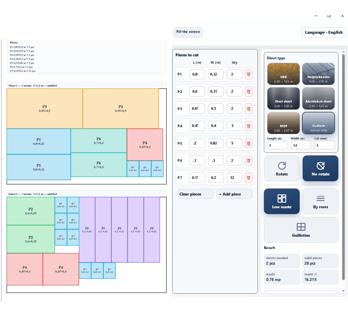PIOCODEX Sheet Cutting v1.0.3 - 2D Nesting & Cutting Optimization Software PIOCODEX Sheet Cutting v1.0.3 - 2D Nesting & Cutting Optimization Software - Digital product available for instant download from Piogrup's Store