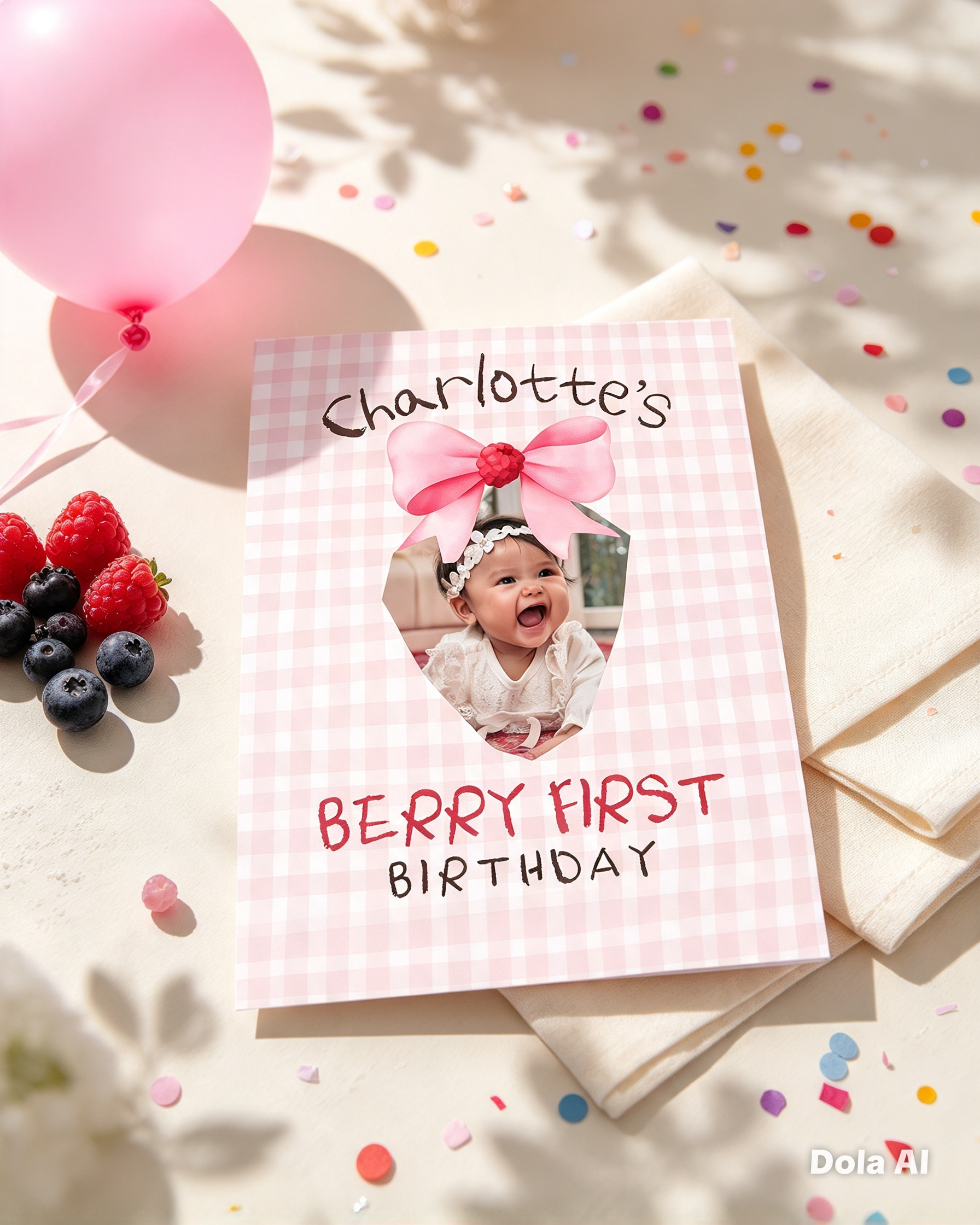Berry first Birthday Invitaion Berry first Birthday Invitaion - Digital product available for instant download from earnwithnell