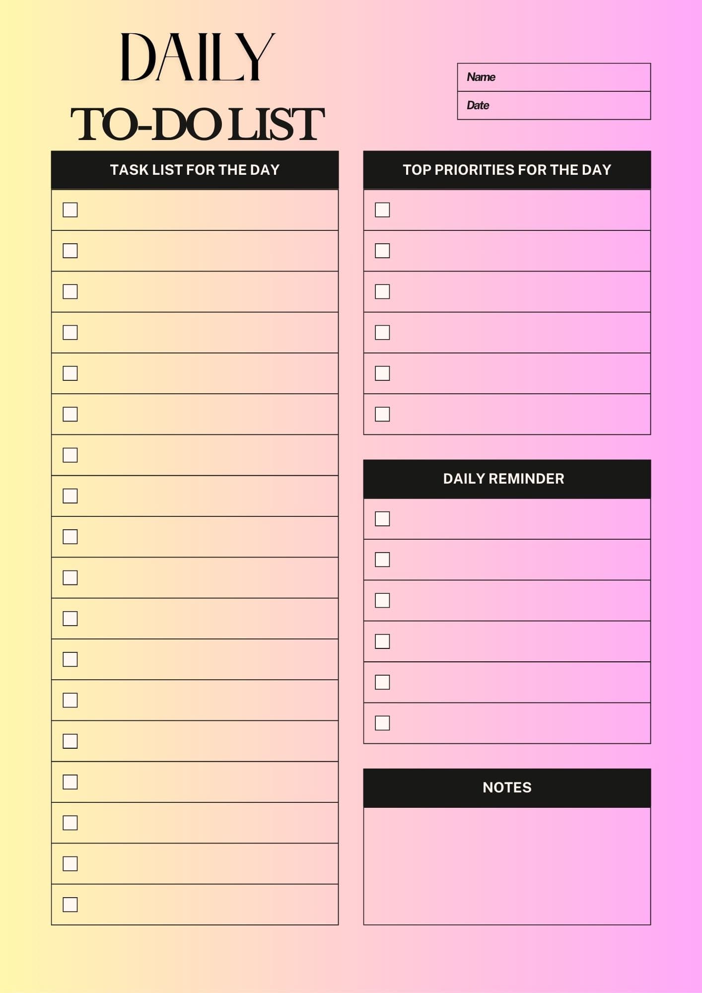 Black and Beige simple lined To - do Planner Black and Beige simple lined To - do Planner - Digital product available for instant download from BSTUDIOZ