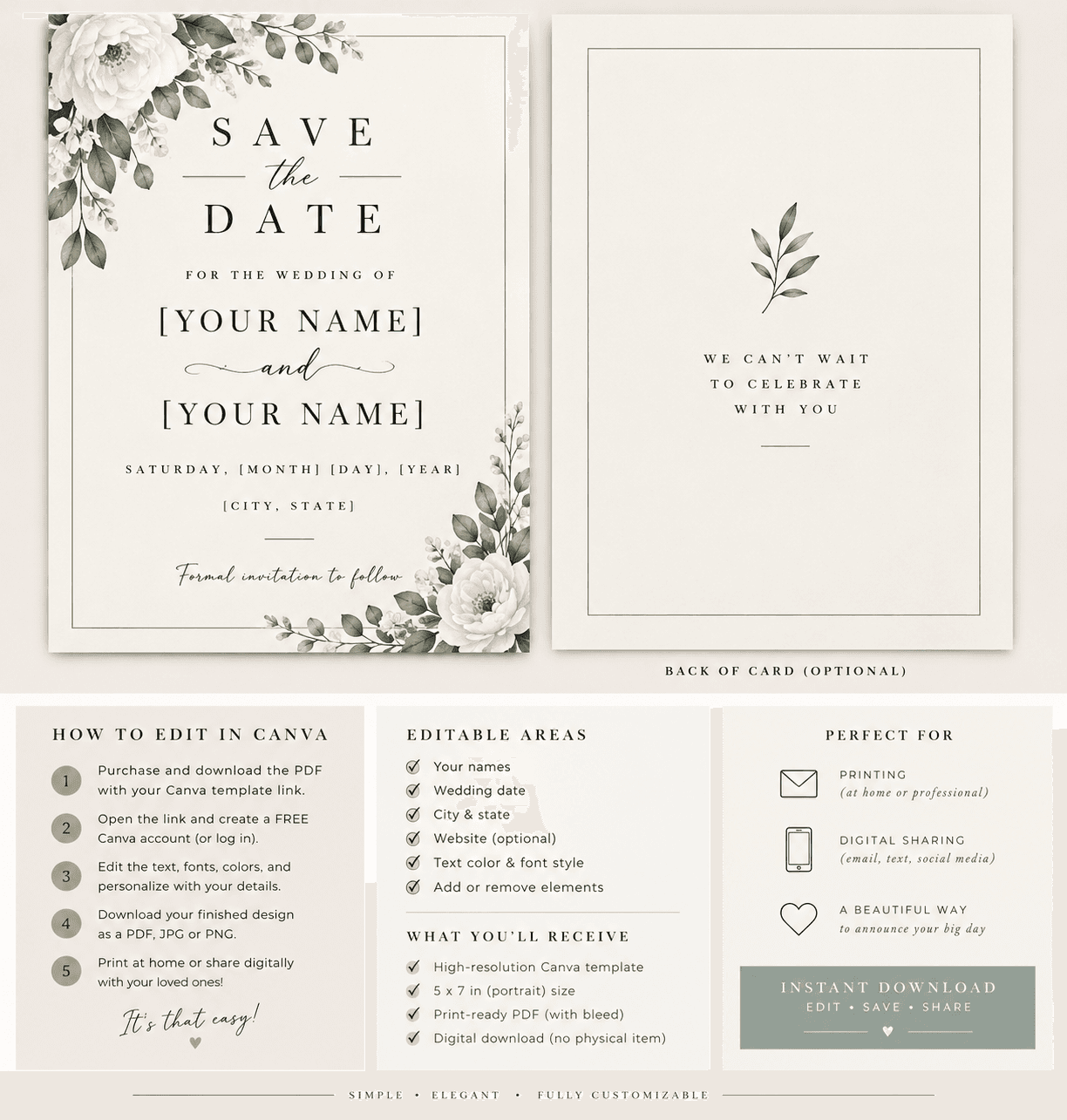 Wedding save the-dates Wedding save the-dates - Digital product available for instant download from homolovaalex4's Store