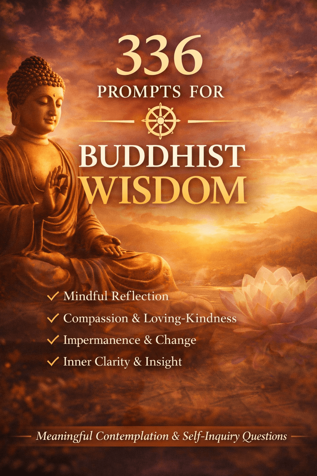 336 prompts for Buddhist wisdom book 336 prompts for Buddhist wisdom book - Digital product available for instant download from Sonhira