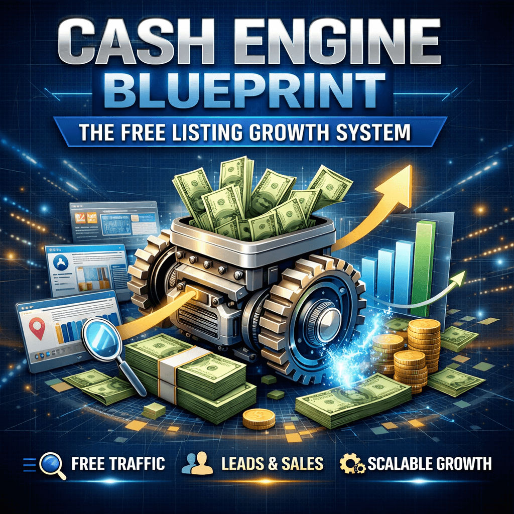 Cash Engine Blueprint: The Free Listings Growth System Cash Engine Blueprint: The Free Listings Growth System - Digital product available for instant download from Sonhira