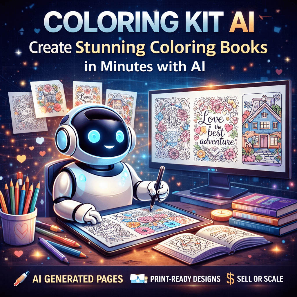 Coloring Kit AI Coloring Kit AI - Digital product available for instant download from Sonhira