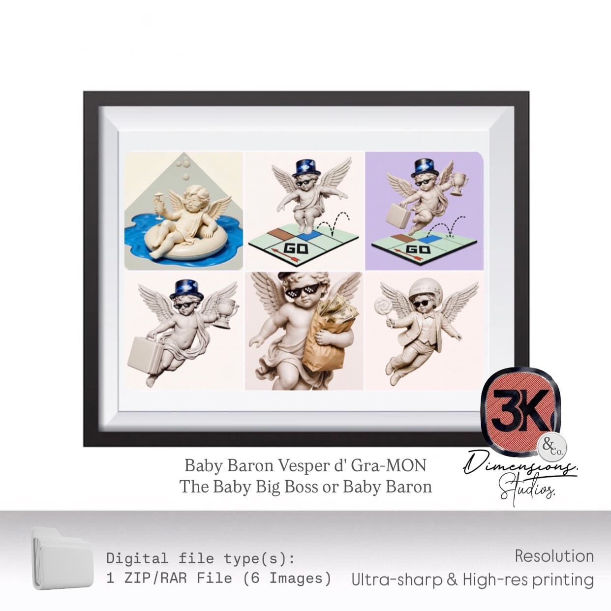 🎨 Baby Baron Vesper d' Gra-MON Premium Digital Art Bundle - 6 High-Quality JPGs. 🎨 Baby Baron Vesper d' Gra-MON Premium Digital Art Bundle - 6 High-Quality JPGs. - Digital product available for instant download from 3kDimensions & Co. Studios.