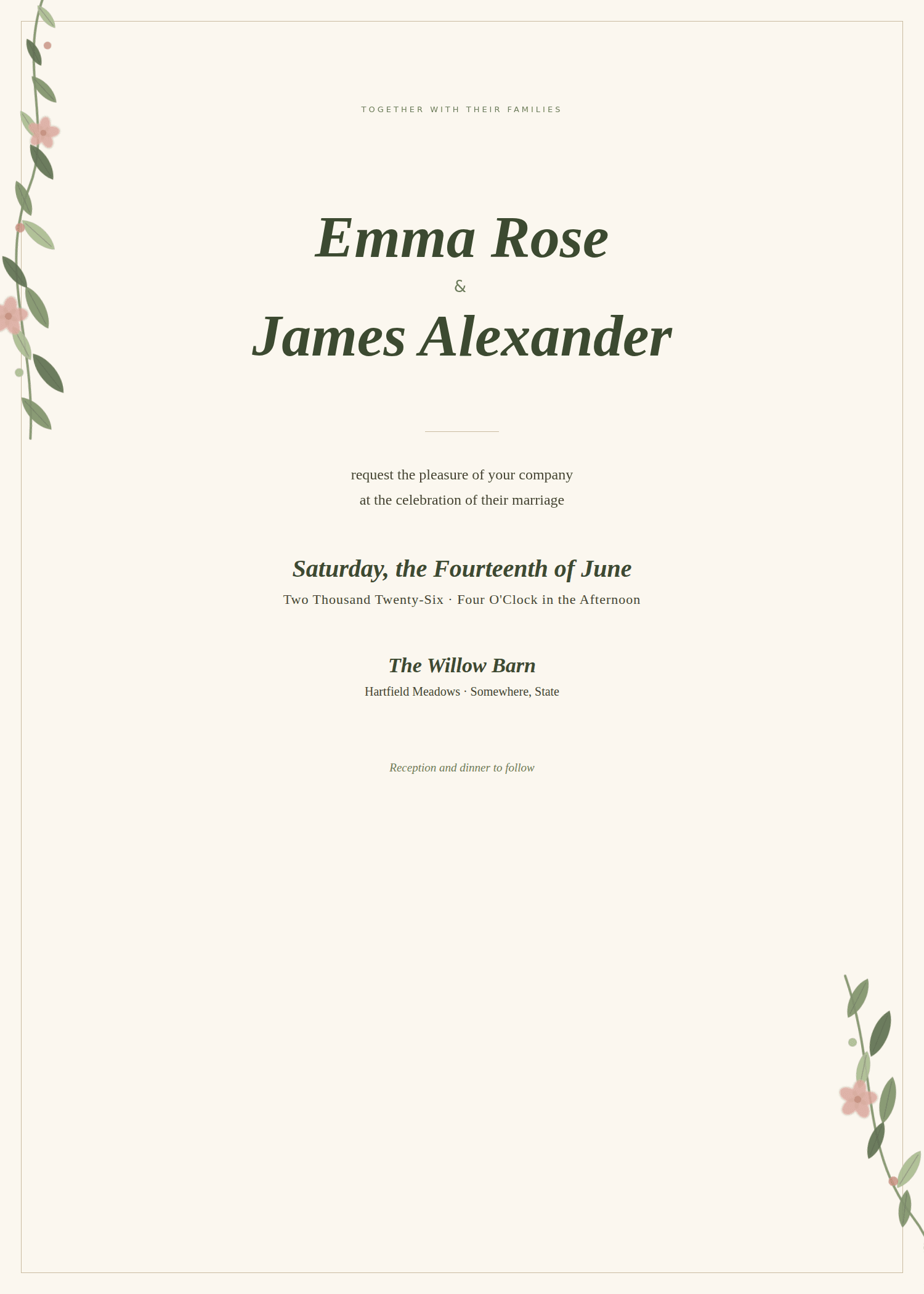 Wedding Invitation Floral PDF Wedding Invitation Floral PDF - Digital product available for instant download from samdalrymple1's Store