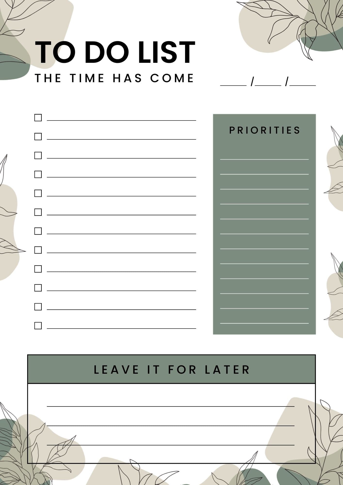 To Do List 4 To Do List 4 - Digital product available for instant download from Maze Supplies