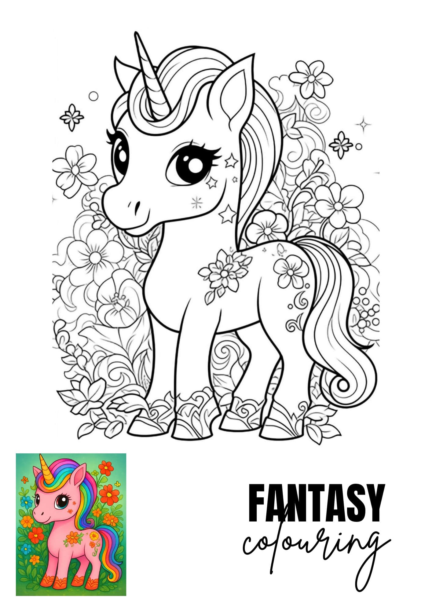 Fantasy Colouring Fantasy Colouring - Digital product available for instant download from Maze Supplies