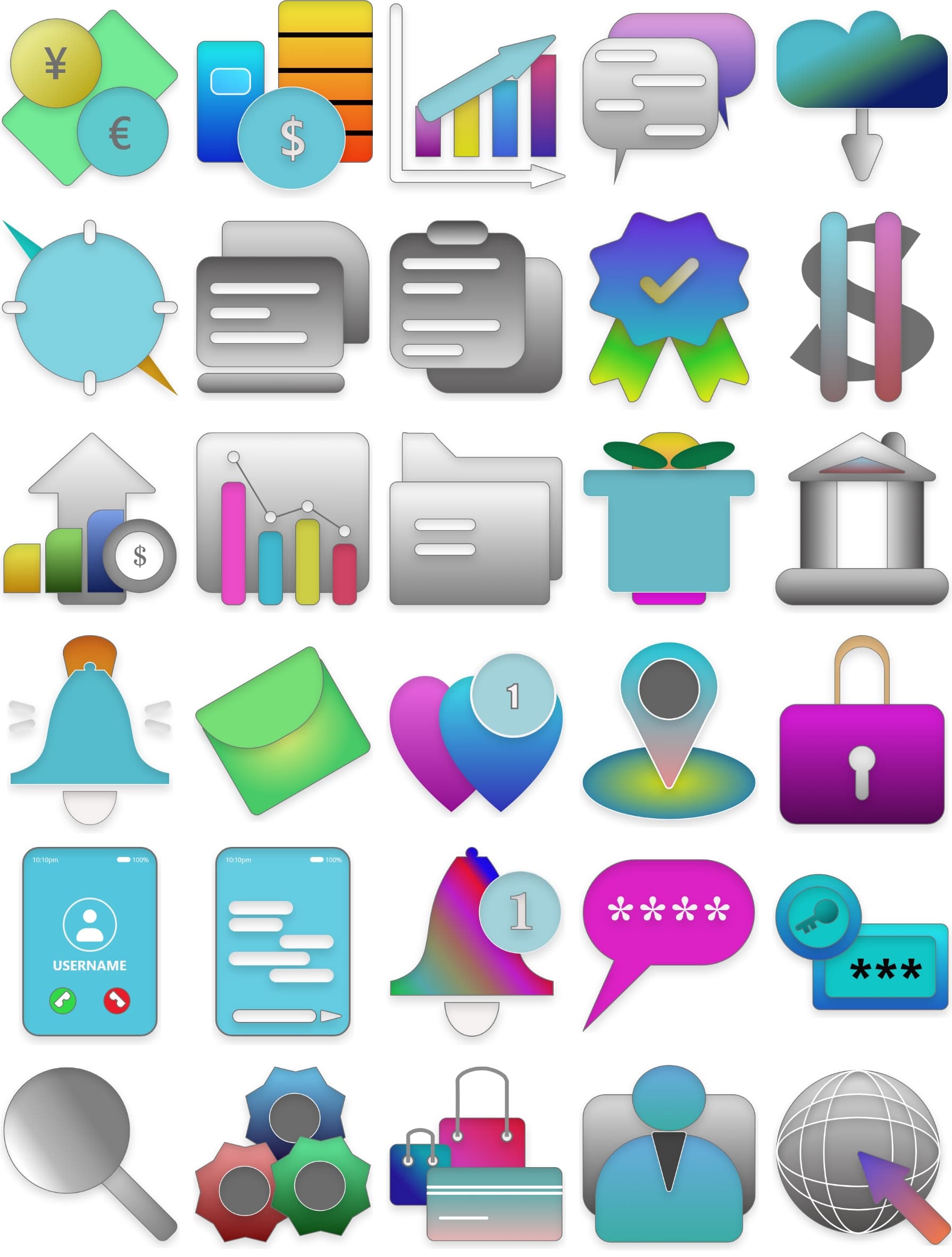 Multi Icons Set Multi Icons Set - Digital product available for instant download from manojvb's Store
