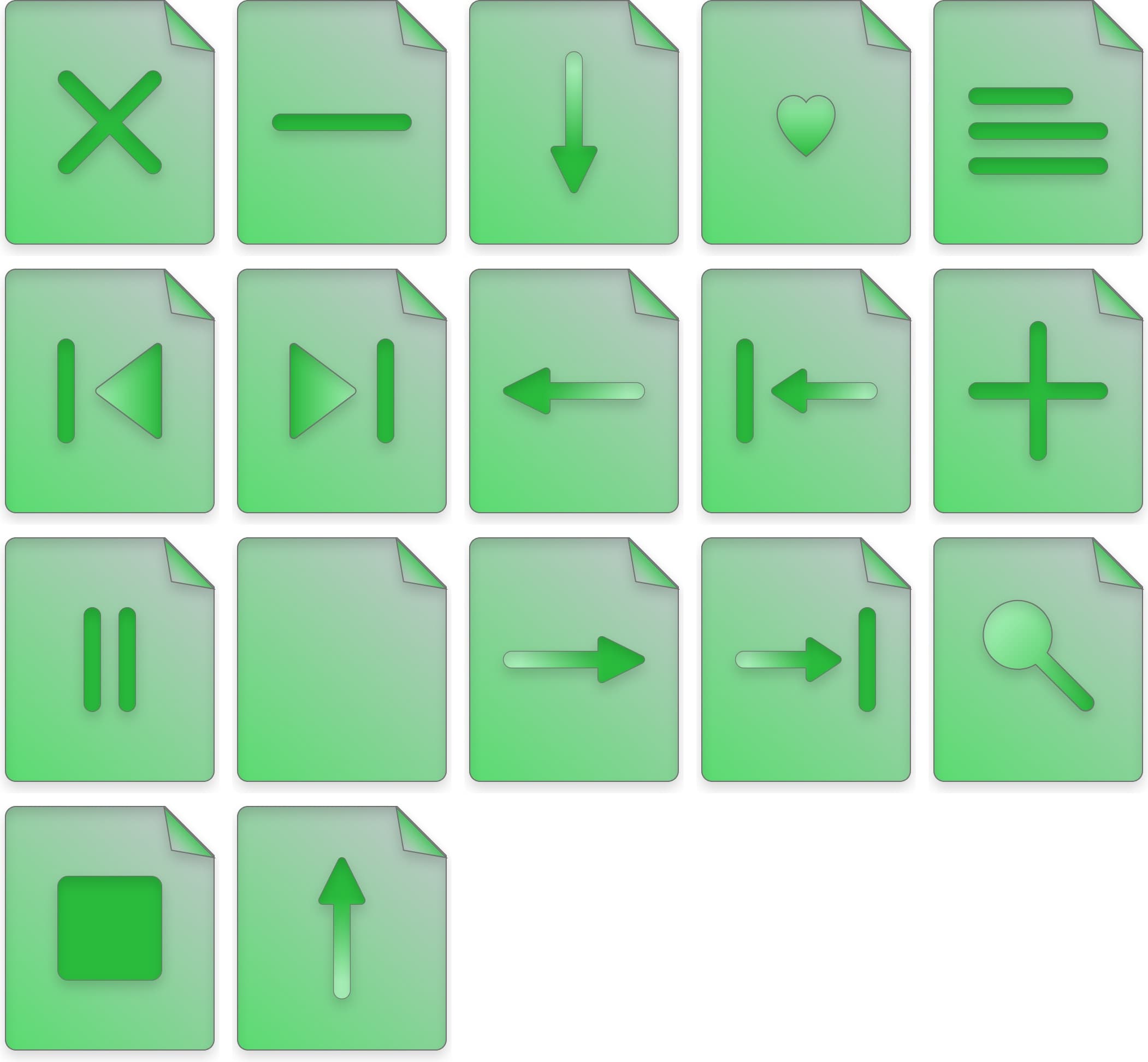 Glass Icon Pack - Green Glass Icon Pack - Green - Digital product available for instant download from manojvb's Store