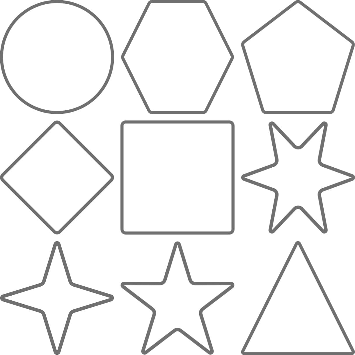 Shape Outline Icon Pack Shape Outline Icon Pack - Digital product available for instant download from manojvb's Store