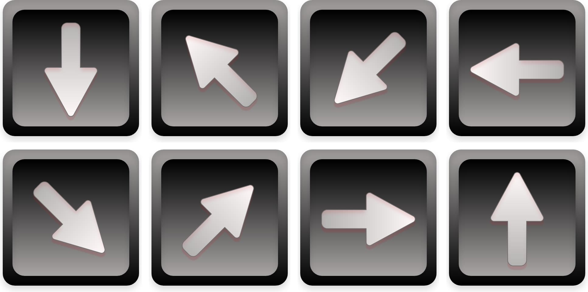 Arrows Icons Set Square Black Arrows Icons Set Square Black - Digital product available for instant download from manojvb's Store