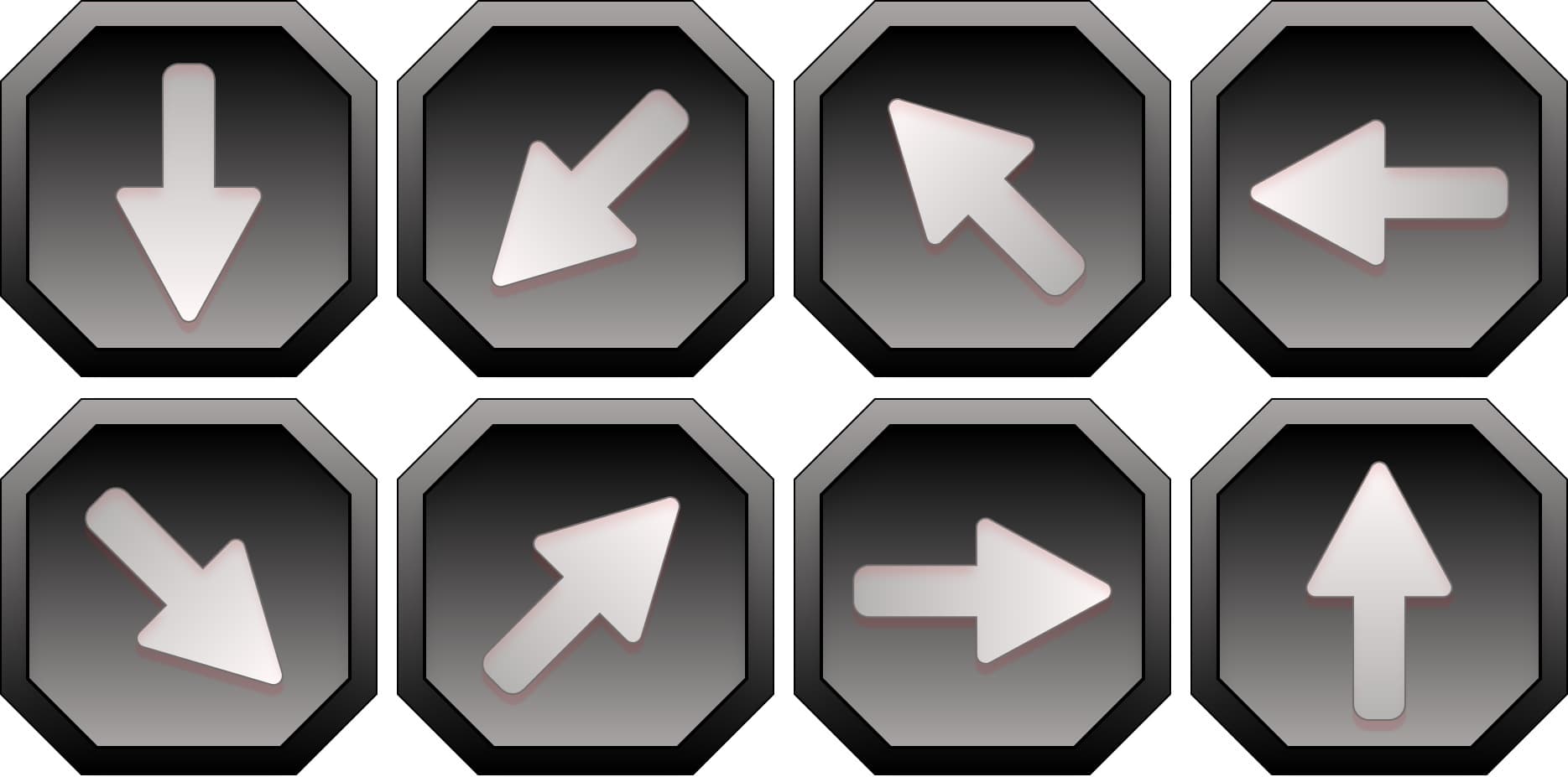Arrows Icons Set Hexagonal Black Arrows Icons Set Hexagonal Black - Digital product available for instant download from manojvb's Store