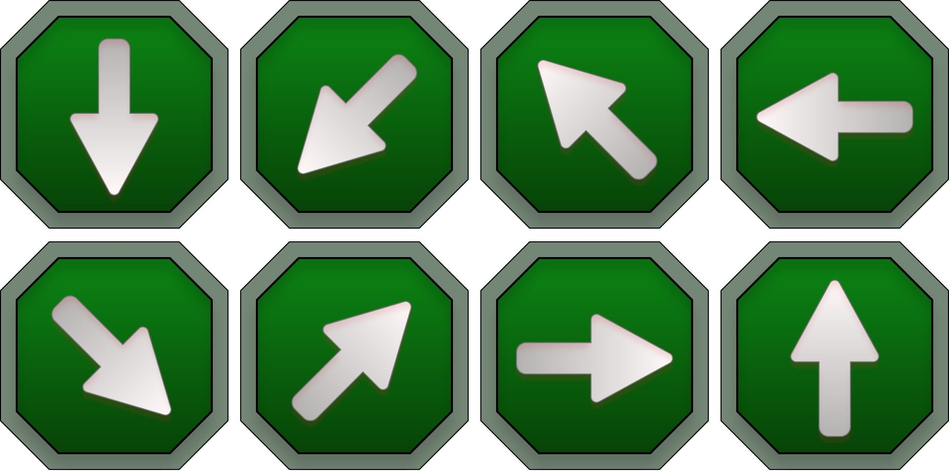 Arrows Icons Set Hexagonal Green Arrows Icons Set Hexagonal Green - Digital product available for instant download from manojvb's Store
