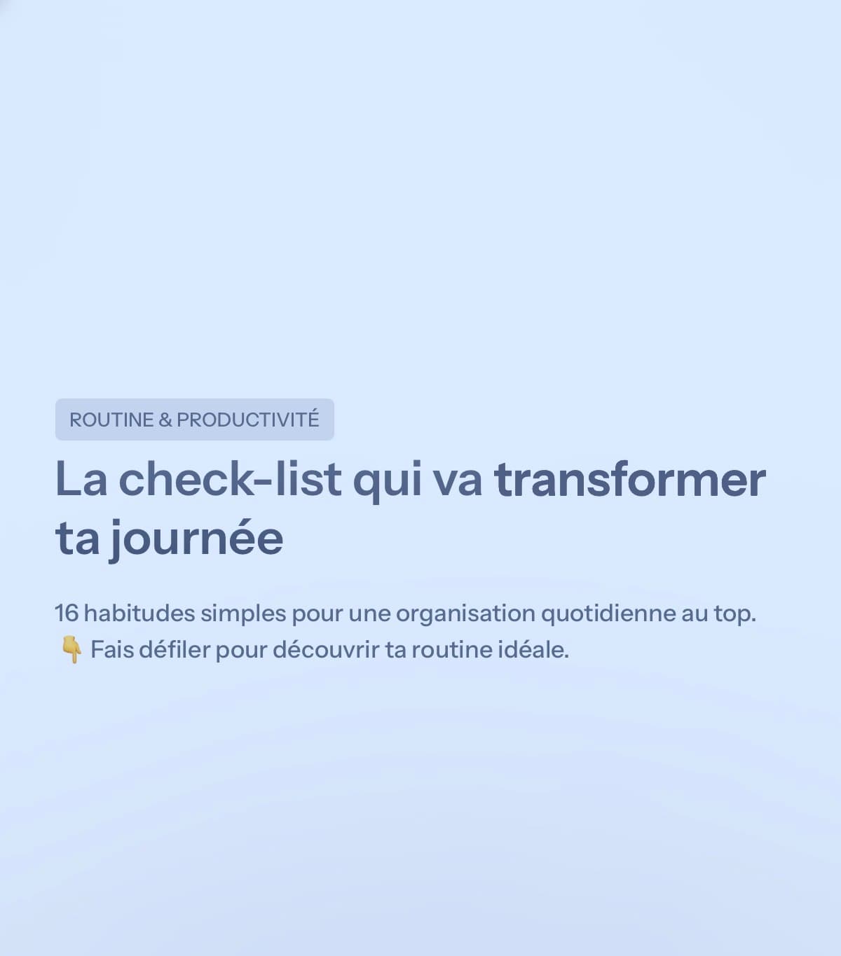 Checklist qui va transformer ta journée Checklist qui va transformer ta journée - Digital product available for instant download from maelle
