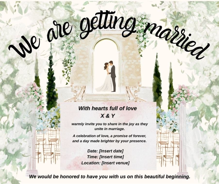 Wedding Invitation – Luxury Edition Wedding Invitation – Luxury Edition - Digital product available for instant download from Diana's Store