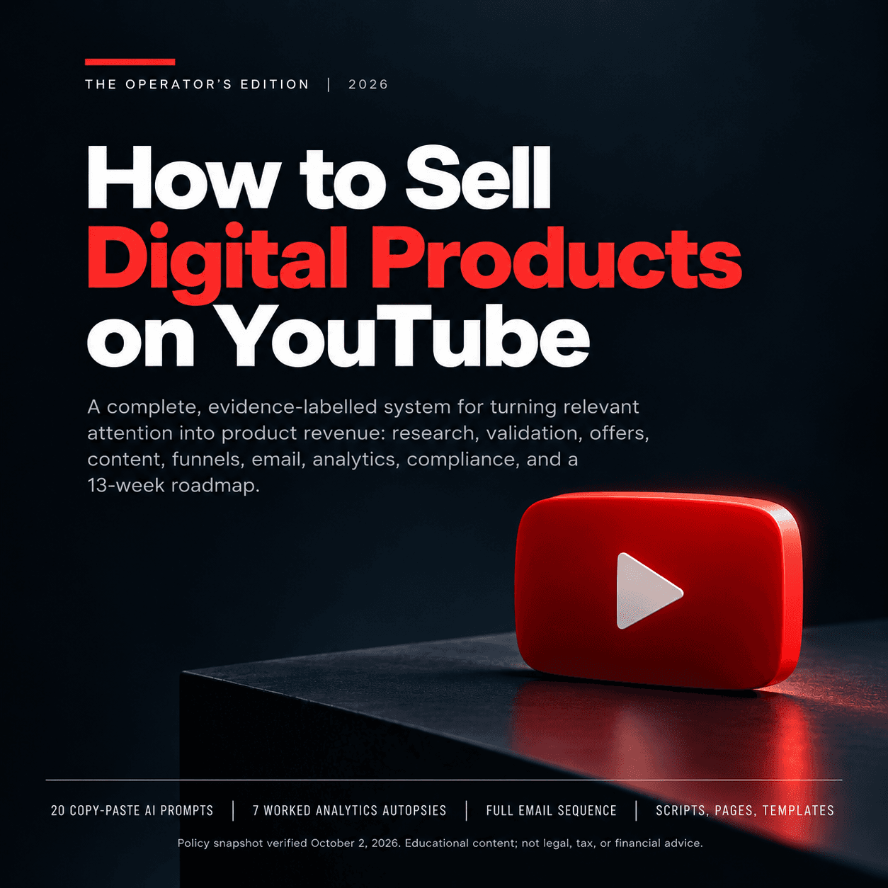How to Sell AI Digital Products on YouTube How to Sell AI Digital Products on YouTube - Digital product available for instant download from Gray files