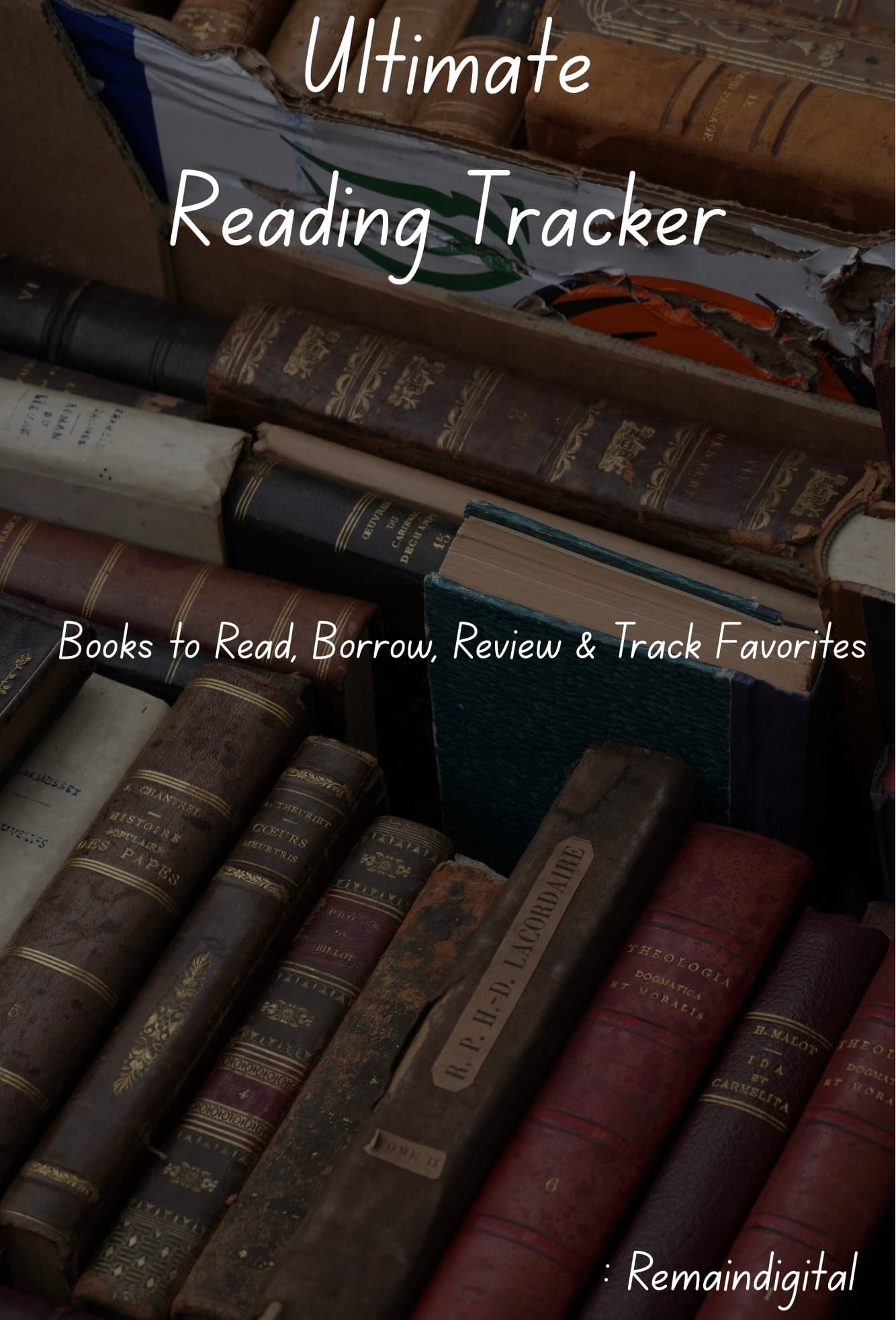 Ultimate Reading Tracker | Books to Read, Borrow, Review & Favorites Log Ultimate Reading Tracker | Books to Read, Borrow, Review & Favorites Log - Digital product available for instant download from mydigistore89310